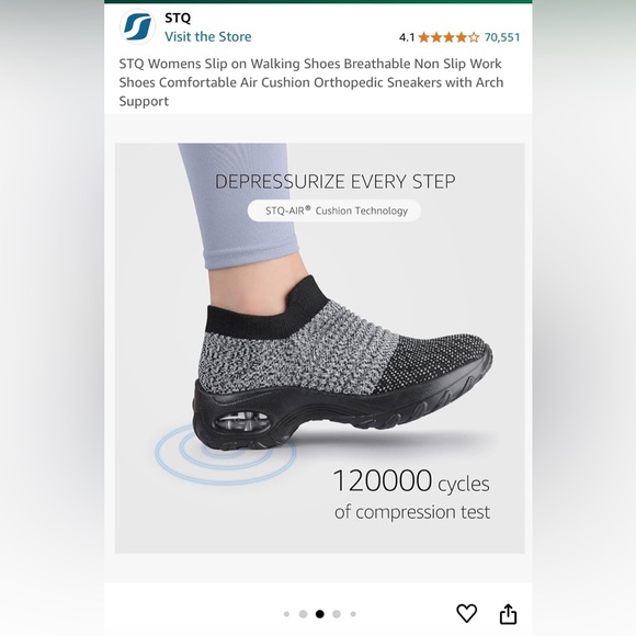 Women’s Size 10 Slip-On Walking Shoes - Picture 5 of 5